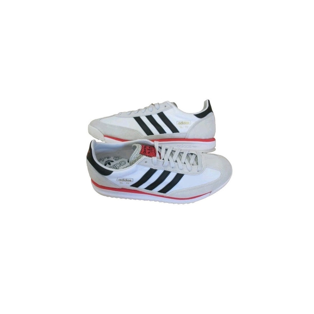Adidas Men's SL 72 RS Sneakers Cloud White Core Black Grey Size 9 NIB JS0746